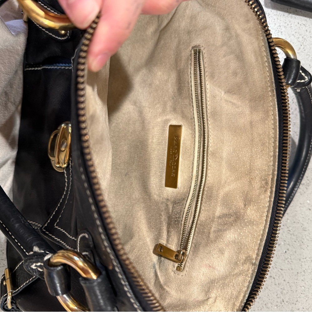 Marc Jacobs leather bag + matching wallet set 🖤 Y2K designer bundle - Picture 3 of 5